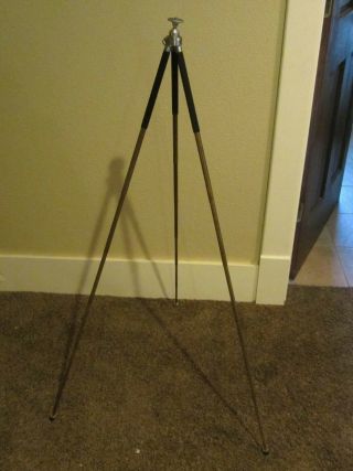 Vintage Ising Bergneustadt Tripod Germany - Telescoping Brass Legs Extend to 45 