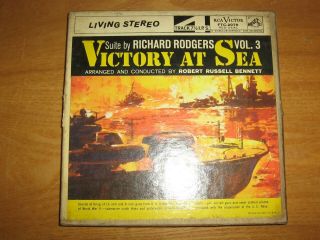 Vintage 4 Track Reel To Reel Tape Victory At Sea Vol.  3 Richard Rogers