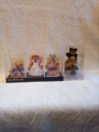 World Of Miniature Bears/barton Creek Miniature Bear Set Of Four