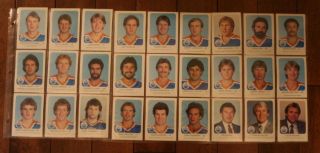 1982 - 83 Edmonton Oilers Red Rooster Set Gretzky,  Coffey,  Messier,  Kurri Vintage