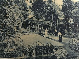 Vintage Postcard Playing Crochet Hilton Park Mount Gretna,  Pennsylvania K7