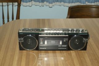 Vintage Sanyo M7770k Portable Boombox Cassette Am/fm Shortwave Radio