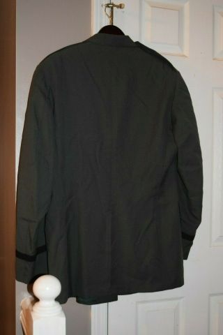 Vintage World War II Army Green Military Uniform Jacket Men ' s Size 46 L Long 6