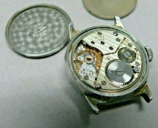 Vintage Steel Mido Multifort Watch With Sub Second Dial 1002 Movement