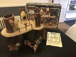 Vintage 1983 Kenner Star Wars Rotj Ewok Village W Box