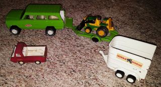 5 Vintage Tonka Truck Toys Metal 60 