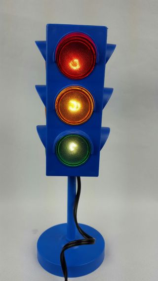 Vintage Traffic Light Lamp Red Yellow Green Stop Lights Kids Room Fun Toy Gift