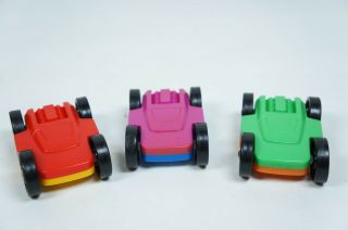 Vtg Fisher Price Tumbling Racers Race 1991 2053 Toy Complete 3 Cars