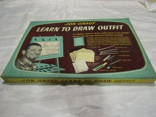 Jon Gnagy Learn To Draw Vintage Art Instruction Kit Outfit With Book 1950