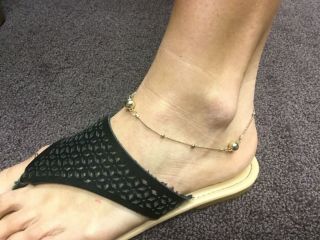 Vintage Delicate Anklet,  Ball And Chain Ankle Bracelet Gp "