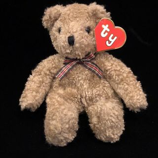 1992 2nd Gen Ty Baby Curly Gold Teddy Bear Classic Plush Vintage T58