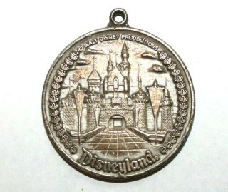 Vintage Disneyland Main Street Usa Medal Medallion Pendant