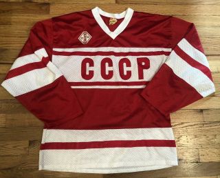 Vintage Cccp Russia Russian Tackla Hockey Jersey Men/adult Med
