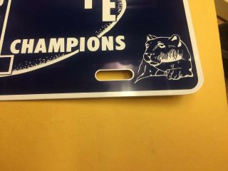 Vintage 1982 Penn State Nittany Lions National Champions License Plate 4