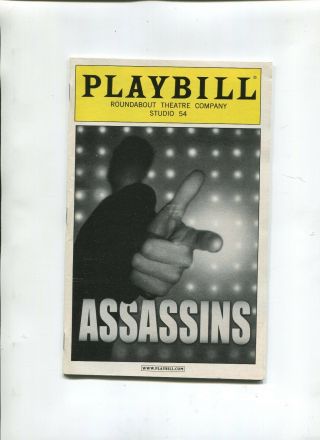 Vintage Broadway Playbill Assassins 2004 Stephen Sondheim Opening Month