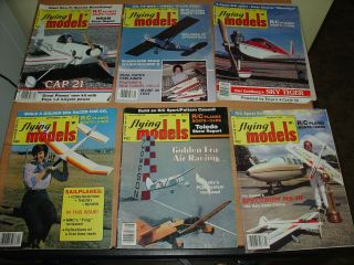 Vintage 11 Issues Of Flying Models 1984 No Missing Covers Missing January