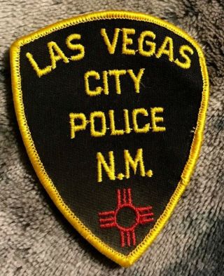 Vintage " Las Vegas Nm City Police " Patch Nm Mexico Law Enforcement Officer
