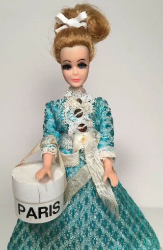 Dawn Denise In Vintage Doll Fashion Dress With Stand