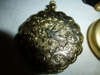 TWO VINTAGE COMPACTS - LANCOME AND ESTEE LAUDER - BOTH LOOK LIKE POCKET WATCHES 2