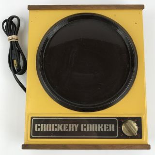 Vintage Crockery Cooker Crock Pot Hot Plate 250 Watt Model 377.  654500