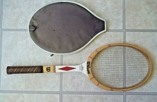 Vintage Wilson Vitas Gerulaitis Wood Tennis Racket