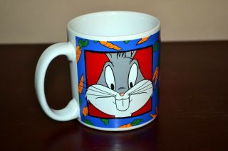 Looney Toons Bugs Bunny Wanner Bros Coffee Mug 1993 Sakura Vintage Cup