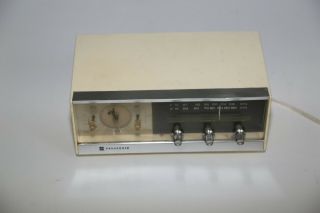 Vintage 1970 S Panasonic Fm - Am Alarm Clock Radio Model Rc - 6017 Japan