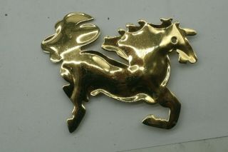 Vintage ’99 Sutton Hoo Carlton Ridge Gold Brooches Horse