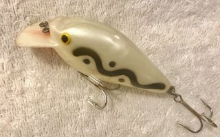 Fishing Lure Fred Arbogast Pug Nose Pearl Shadow Wave Tackle Box Crank Bait