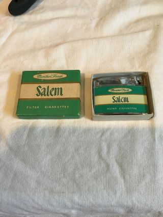 Vintage Zenith Salem Cigarette Advertising Lighter Box.  Price Lowered