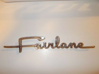 Vintage Ford Fairlane Emblem Badge Nameplate 1964 Oem C40b - 16098 - A