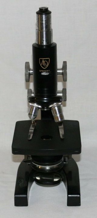Vintage Microscope Ao American Optics Spencer B - 35 - 83