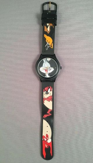 Vtg 1993 Warner Brothers Looney Tunes Bugs Bunny Quartz Watch
