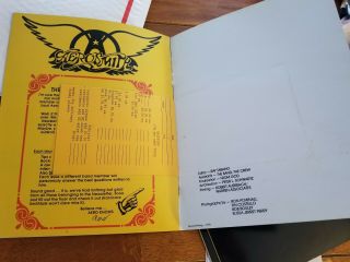 Vintage Aerosmith - Draw The Line 1977 Concert Tour Program 4