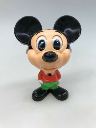 Vintage Mattel Disney Mickey Mouse Chatter Chums Pull String Talking Toy 1976