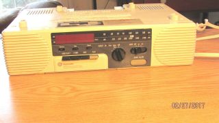 Vintage Ge Spacemaker Radio Cassette Player Extra Outlet Counter Light 7 - 4285a