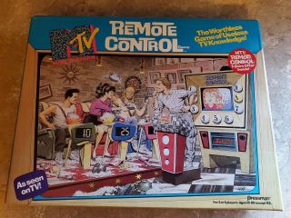 Vintage Pressman Mtv Remote Control Game No.  5440 Complete