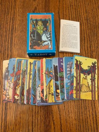 Vintage 1979 Morgan Greer 78 Tarot Card Deck W/ Instruction Book Box