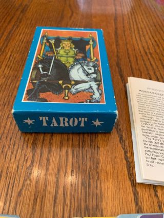 Vintage 1979 MORGAN GREER 78 Tarot Card Deck W/ Instruction Book Box 3