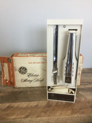 Vintage Ge General Electric Carving Slicing Knife Ek1 W/ Box