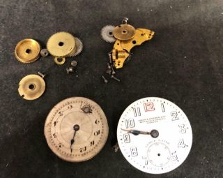 Vintage Zenith Watch Movement Dial and Case Watchmakers parts and Spares 2