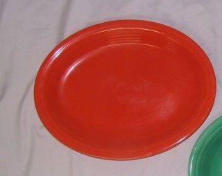 Vintage Fiesta 12.  5 Inch Orange Oval Platter