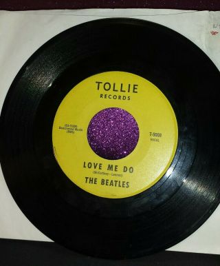 Beatles Record Single Vintage Tollie Lable Love Me Do