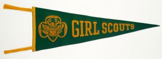 Vintage Girl Scout Pennant 23 Inch
