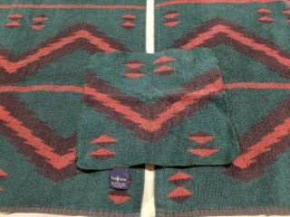 Vintage Ralph Lauren Towel set Southwestern Aztec Tribal Native 49 