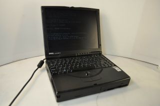 Vintage Dell Latitude XPi P100SD Laptop Model No: PPS - boots to bios w/ PSU - 2