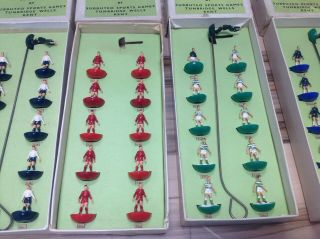 Set of 5 Vintage Subbuteo Table Soccer 00 Scale Players With Boxes - Sp 5