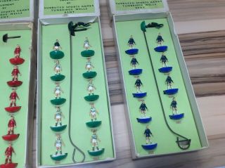 Set of 5 Vintage Subbuteo Table Soccer 00 Scale Players With Boxes - Sp 6