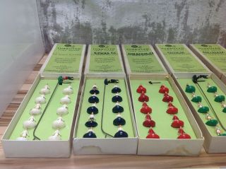 Set of 5 Vintage Subbuteo Table Soccer 00 Scale Players With Boxes - Sp 8