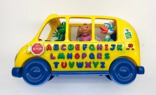 Vintage 1999 Leap Frog,  Fun & Learn Phonics School Bus,  Multi - Color Alphabet